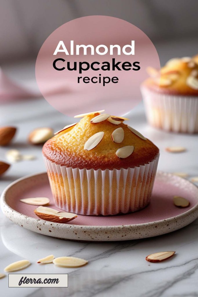 Buttery Almond Cupcakes with a Light, Nutty Flavor