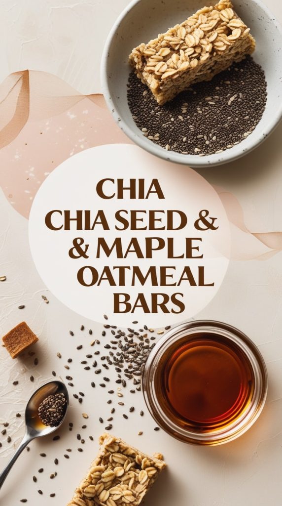Chia Seed & Maple Oatmeal Bars