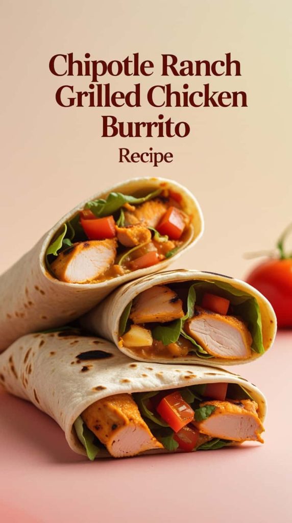 Chipotle Ranch Grilled Chicken Burrito Recipe