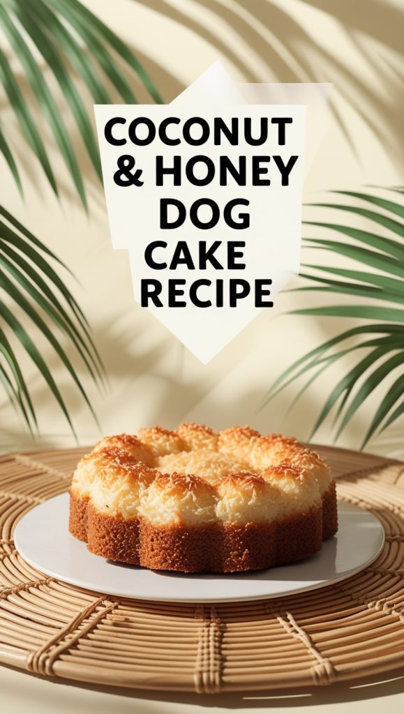 Coconut & Honey Dog Cake Recipe
