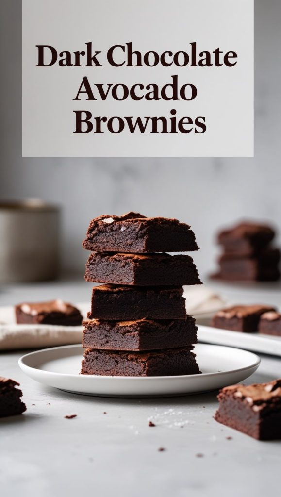Dark Chocolate Avocado Brownies Recipe