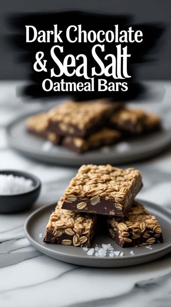 Dark Chocolate & Sea Salt Oatmeal Bars