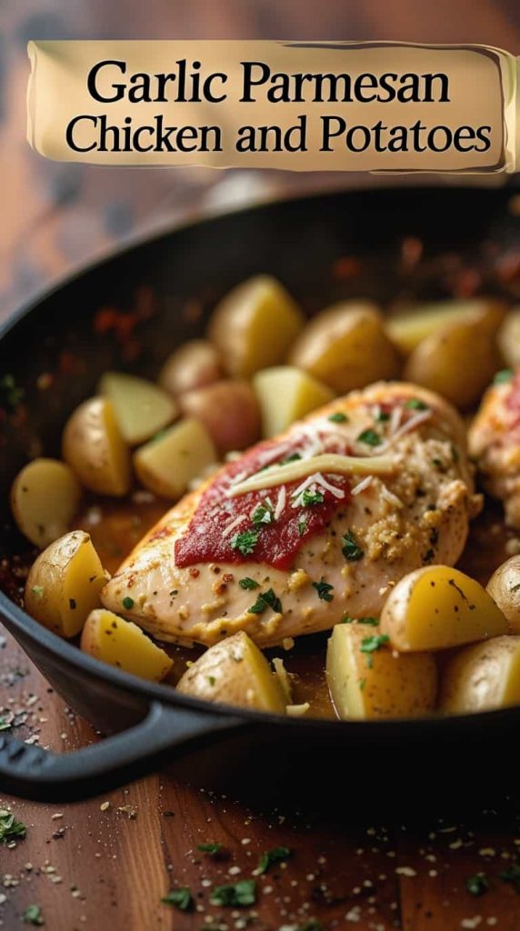 Garlic Parmesan Chicken and Potatoes (One-Pan Dinner)