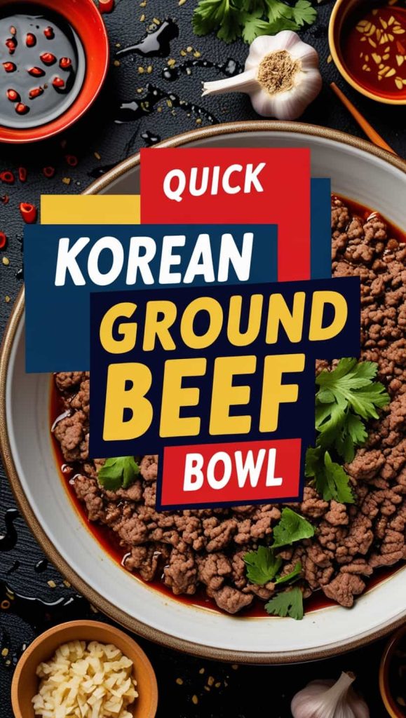 Korean Ground Beef Bowl