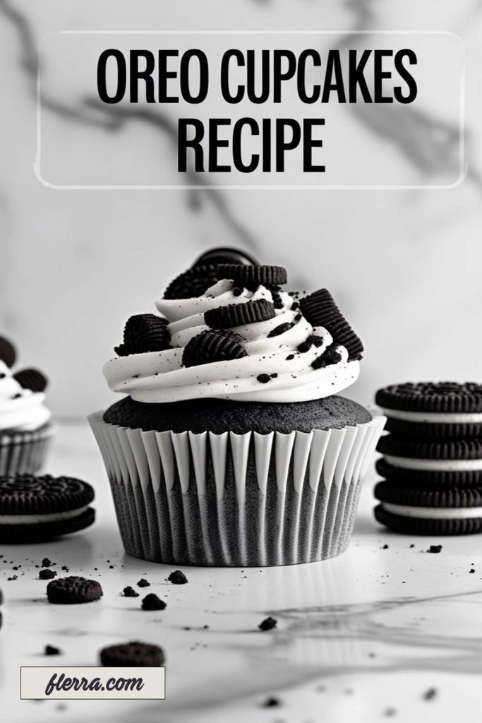 Oreo Cupcakes Loaded with Cookies & Cream Goodness