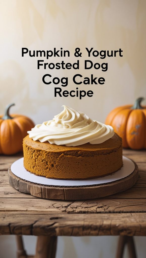 Pumpkin & Yogurt Frosted Dog Cake Recipe