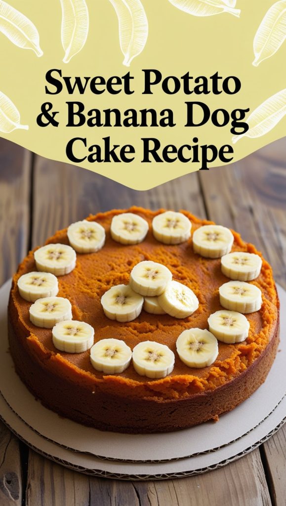 Sweet Potato & Banana Dog Cake Recipe