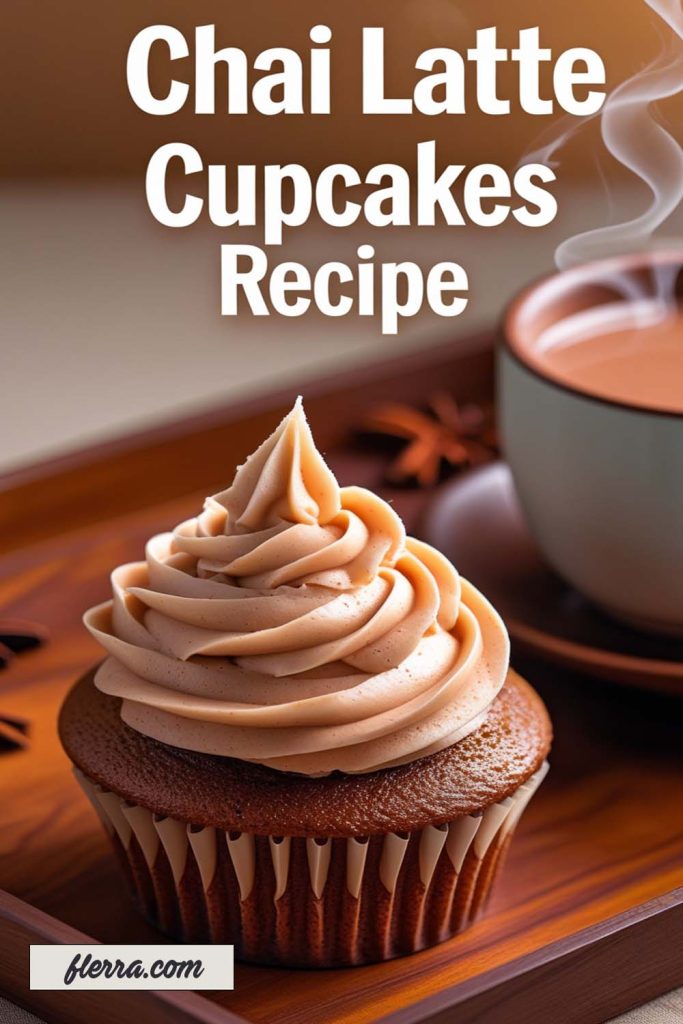 Warm Chai Latte Cupcakes Packed with Cozy Spices