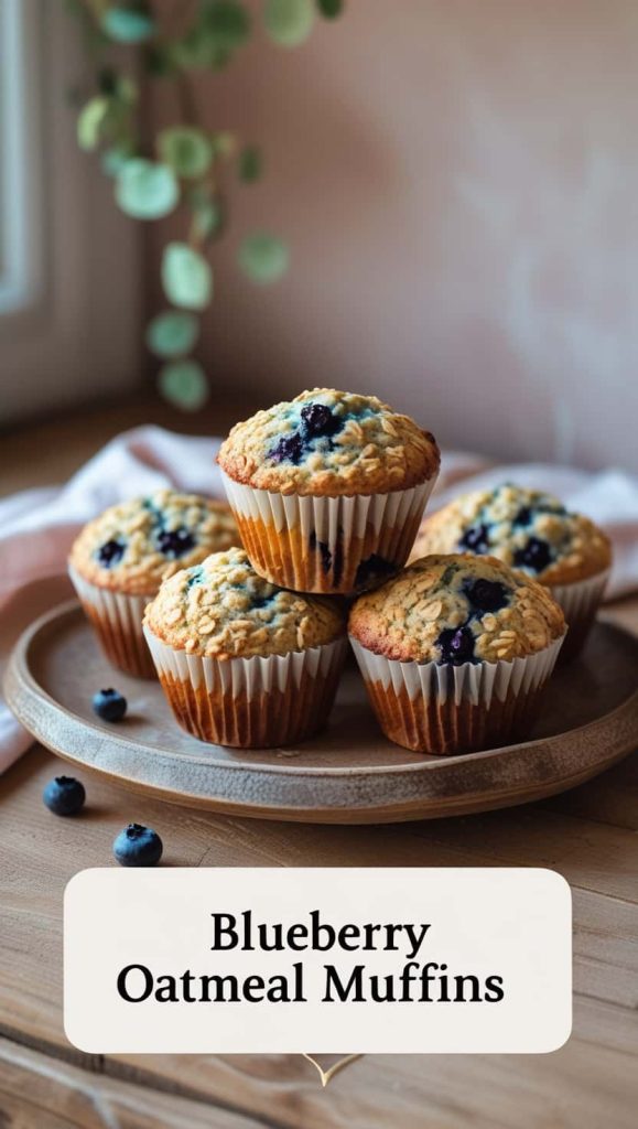 Blueberry Oatmeal Muffins Recipe