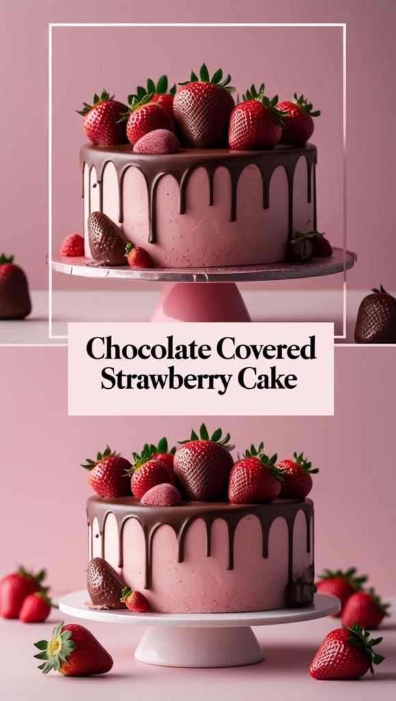 Chocolate Covered Strawberry Cake Recipe