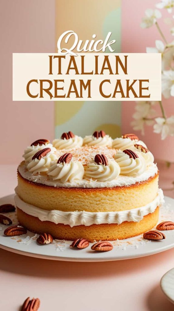 Quick Italian Cream Cake Recipe