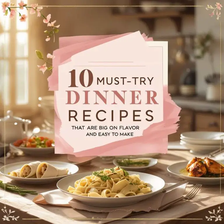 10 Must-Try Dinner Recipes That Are Big on Flavor and Easy to Make