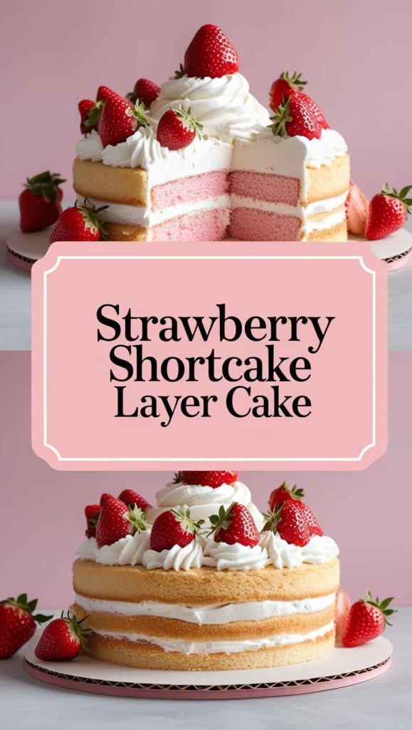 Strawberry Shortcake Layer Cake Recipe