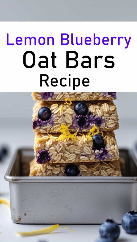 11. Lemon Blueberry Oat Bars Recipe