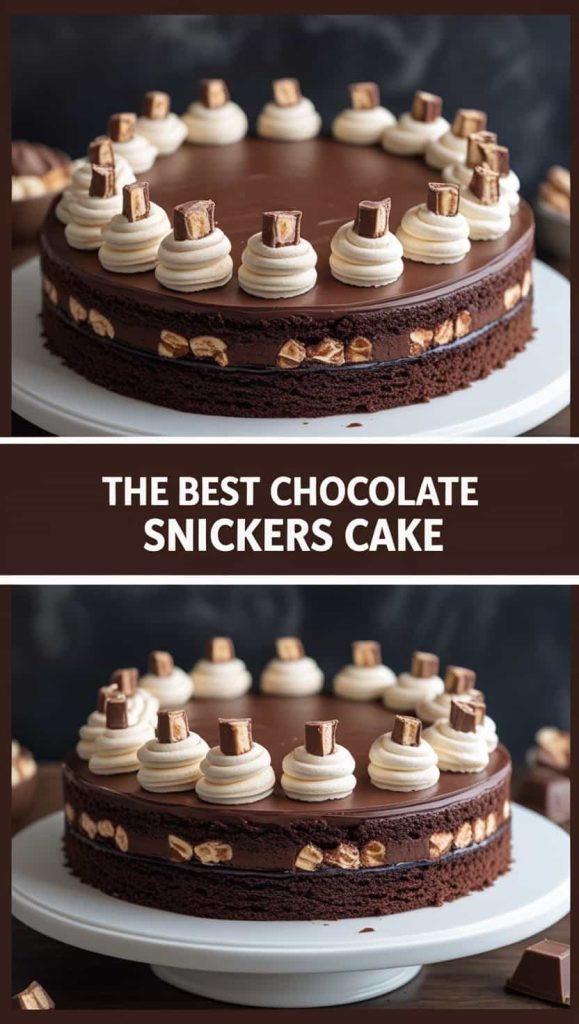 The Best Chocolate Snickers Cake Recipe