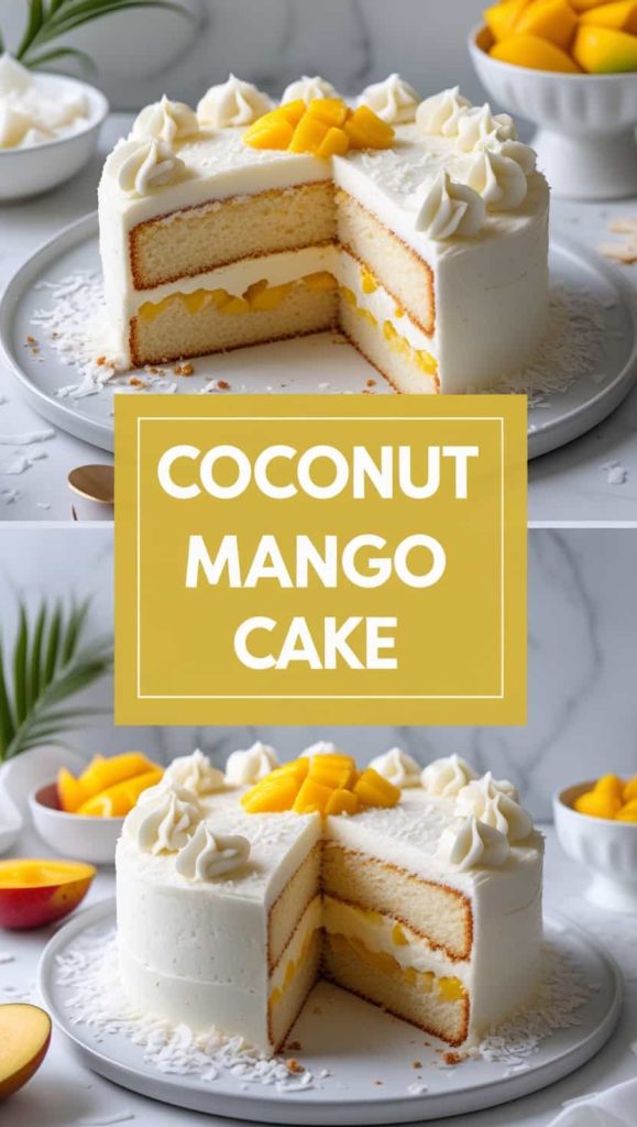 Coconut Mango Cake Recipe