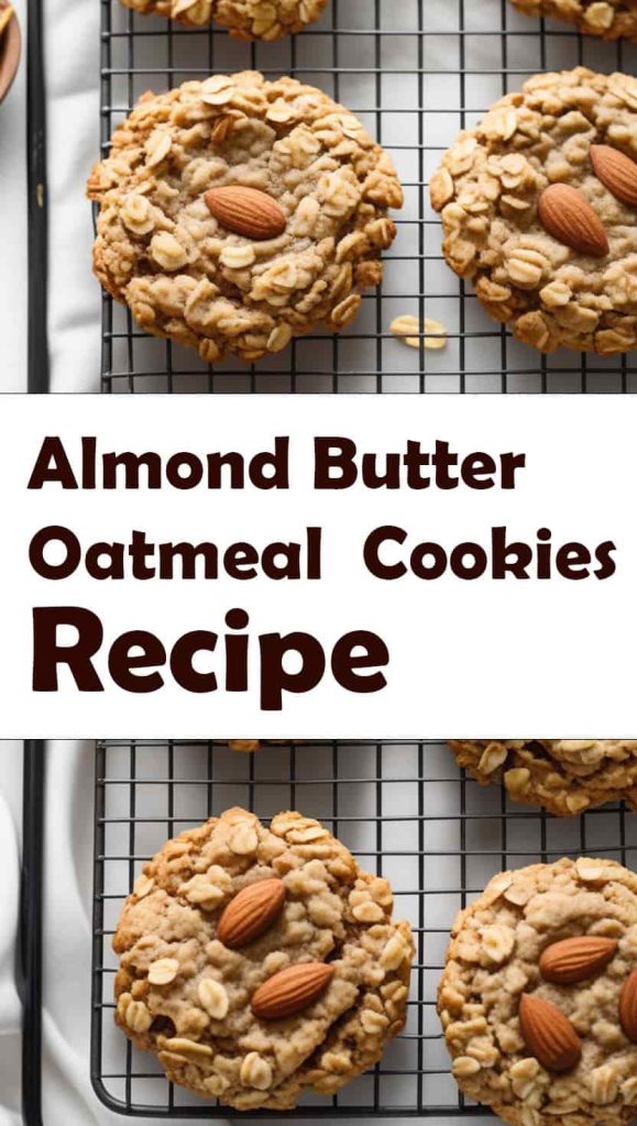 15. Almond Butter Oatmeal Cookies Recipe