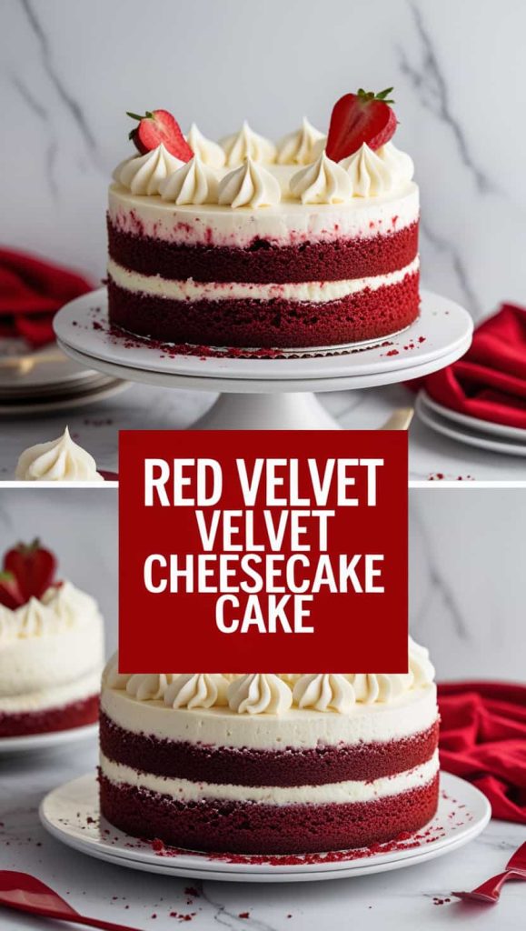 Red Velvet Cheesecake Cake Recipe