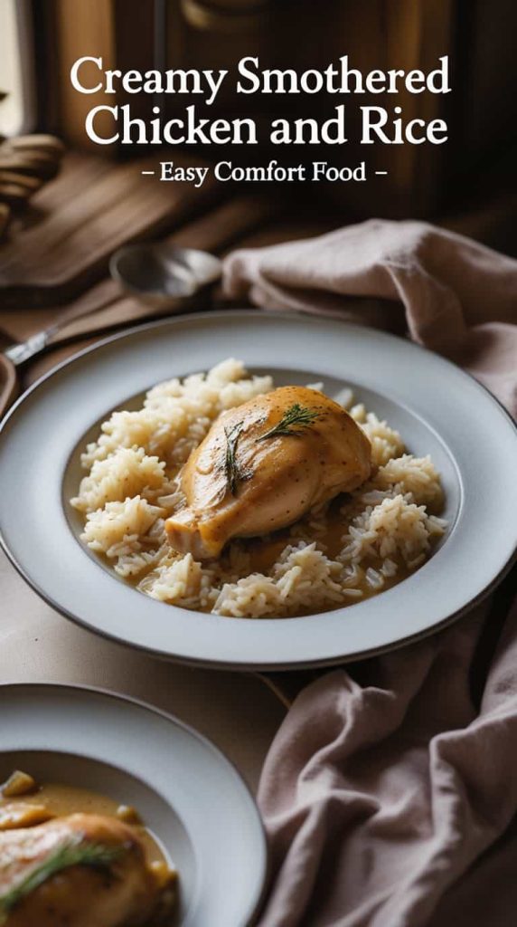 Creamy Smothered Chicken and Rice – Easy Comfort Food