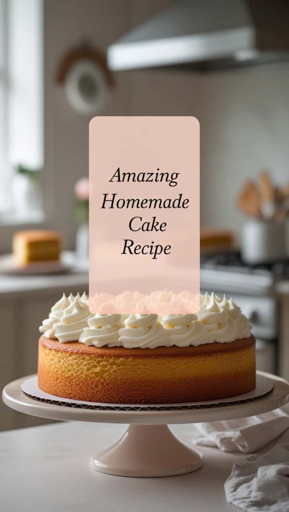 Amazing Homemade Cake Recipe