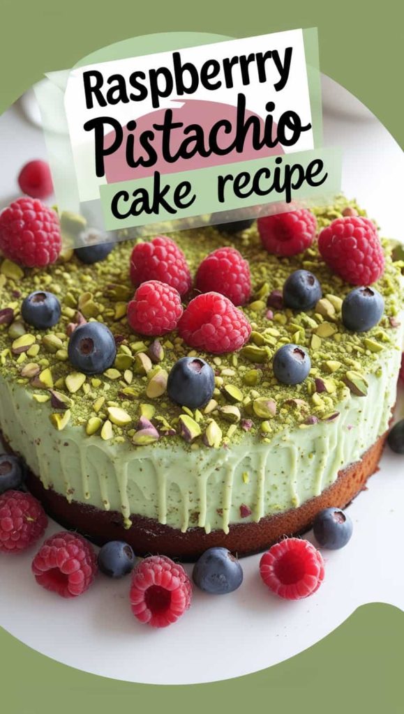 Raspberry Pistachio Cake Recipe