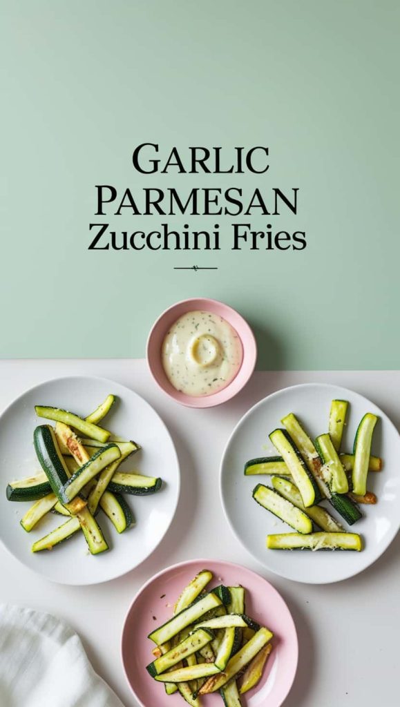 Garlic Parmesan Zucchini Fries
