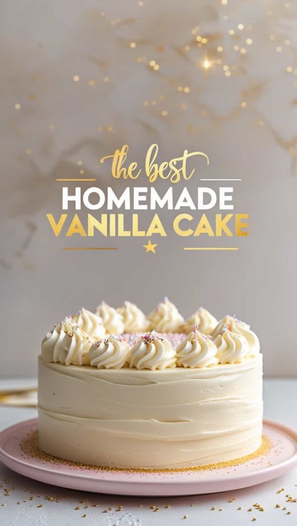 The Best Homemade Vanilla Cake Recipe