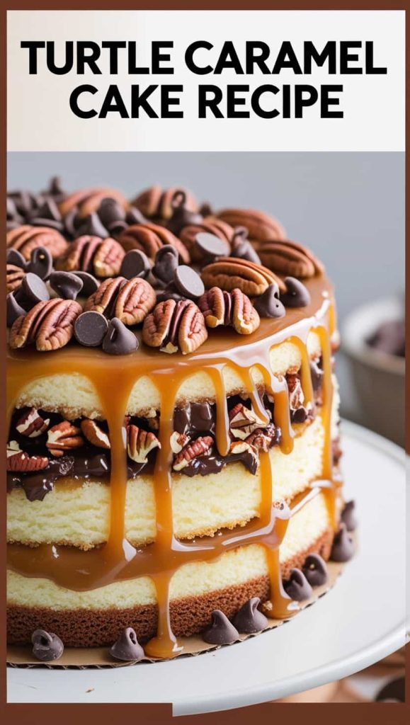 Turtle Caramel Cake Recipe