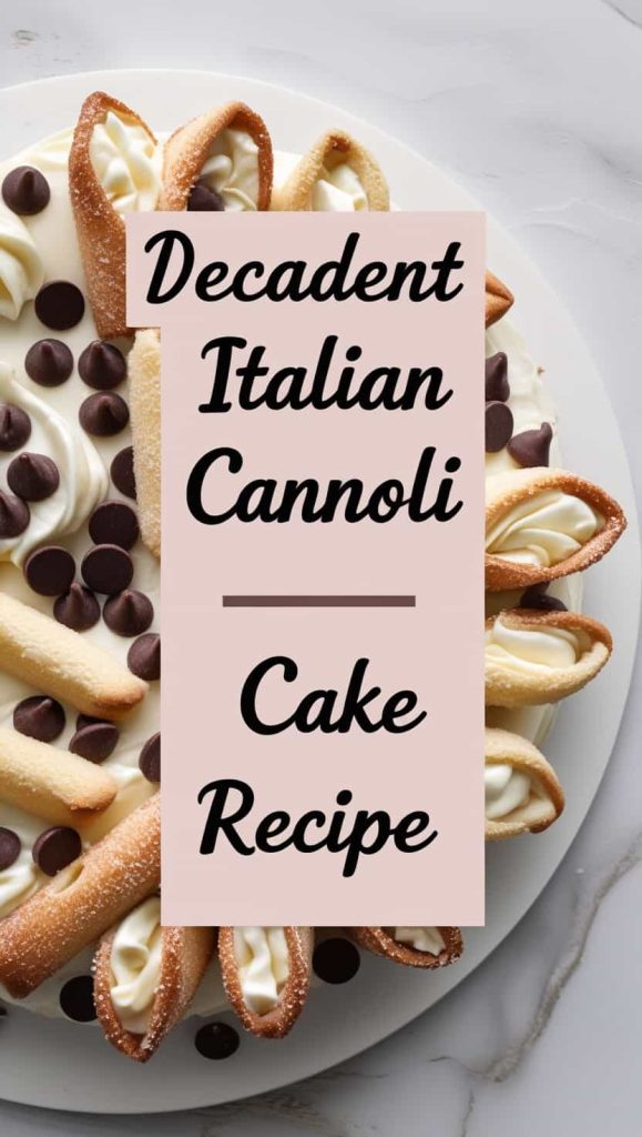 Decadent Italian Cannoli Cake Recipe