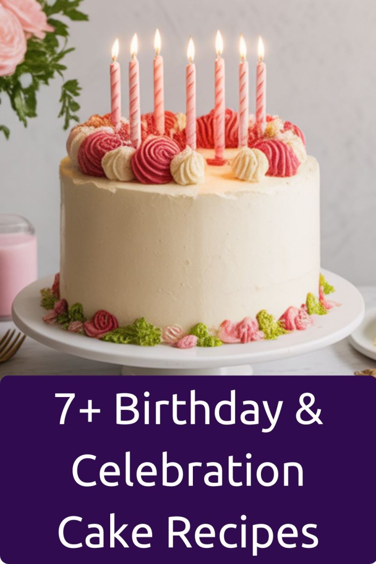 7+ Birthday & Celebration Cake Recipes