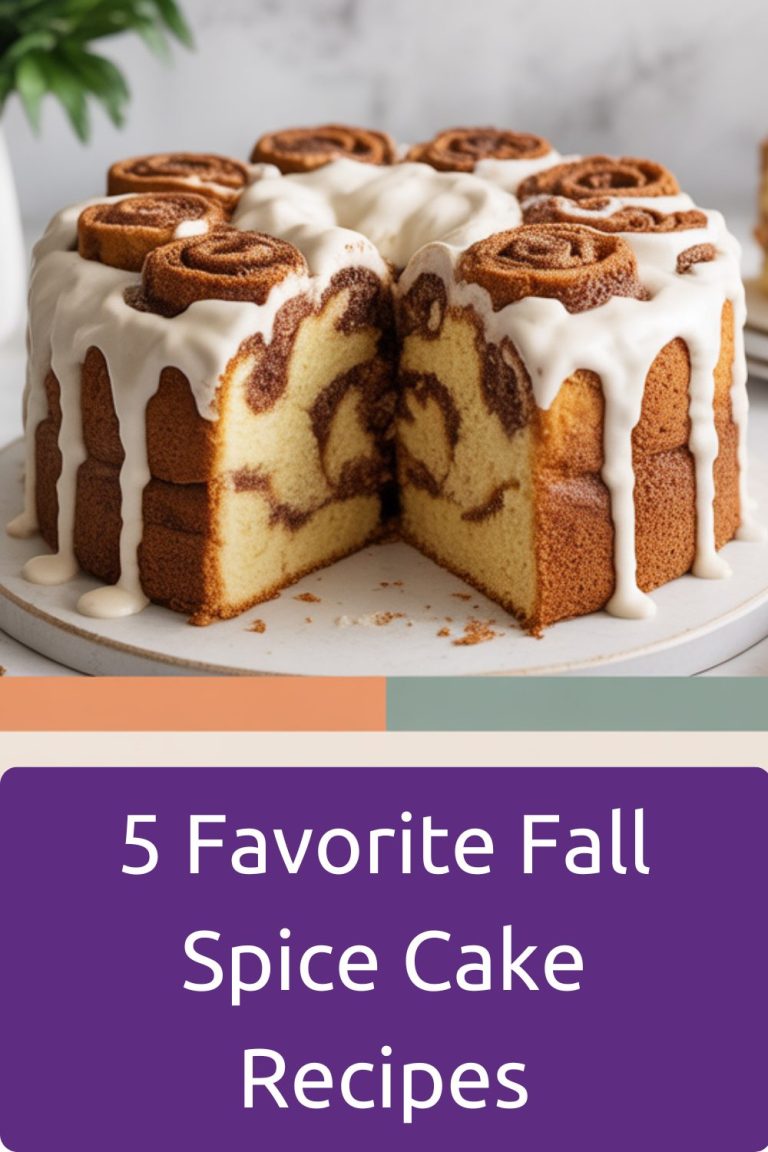 5 Favorite Fall Spice Cake Recipes