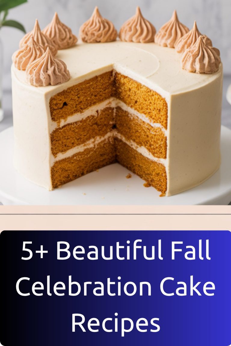5+ Beautiful Fall Celebration Cake Recipes