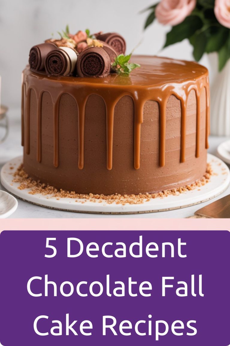 5 Decadent Chocolate Fall Cake Recipes