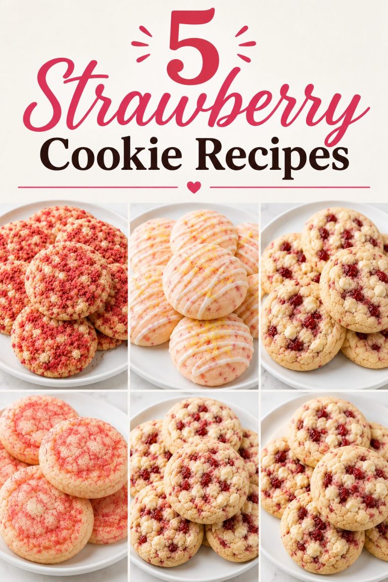 5 Strawberry Cookie Recipes