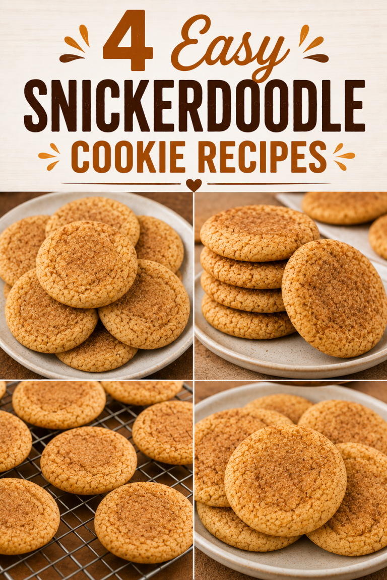 4 Easy Snickerdoodle Cookie Recipes