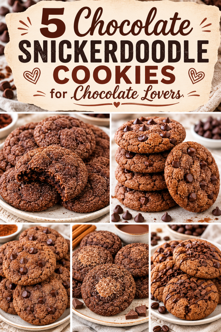 5 Chocolate Snickerdoodle Cookies for Chocolate Lovers