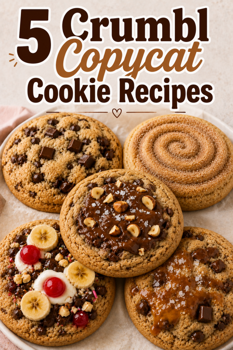 5 Crumbl Copycat Cookie Recipes