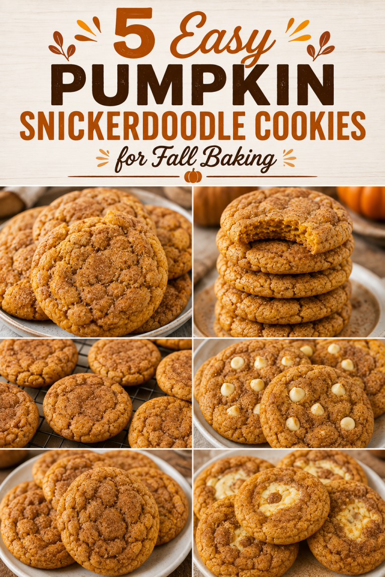 5 Easy Pumpkin Snickerdoodle Cookies for Fall Baking