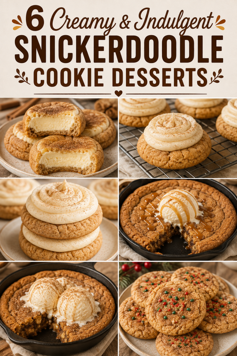 6 Creamy & Indulgent Snickerdoodle Cookie Desserts