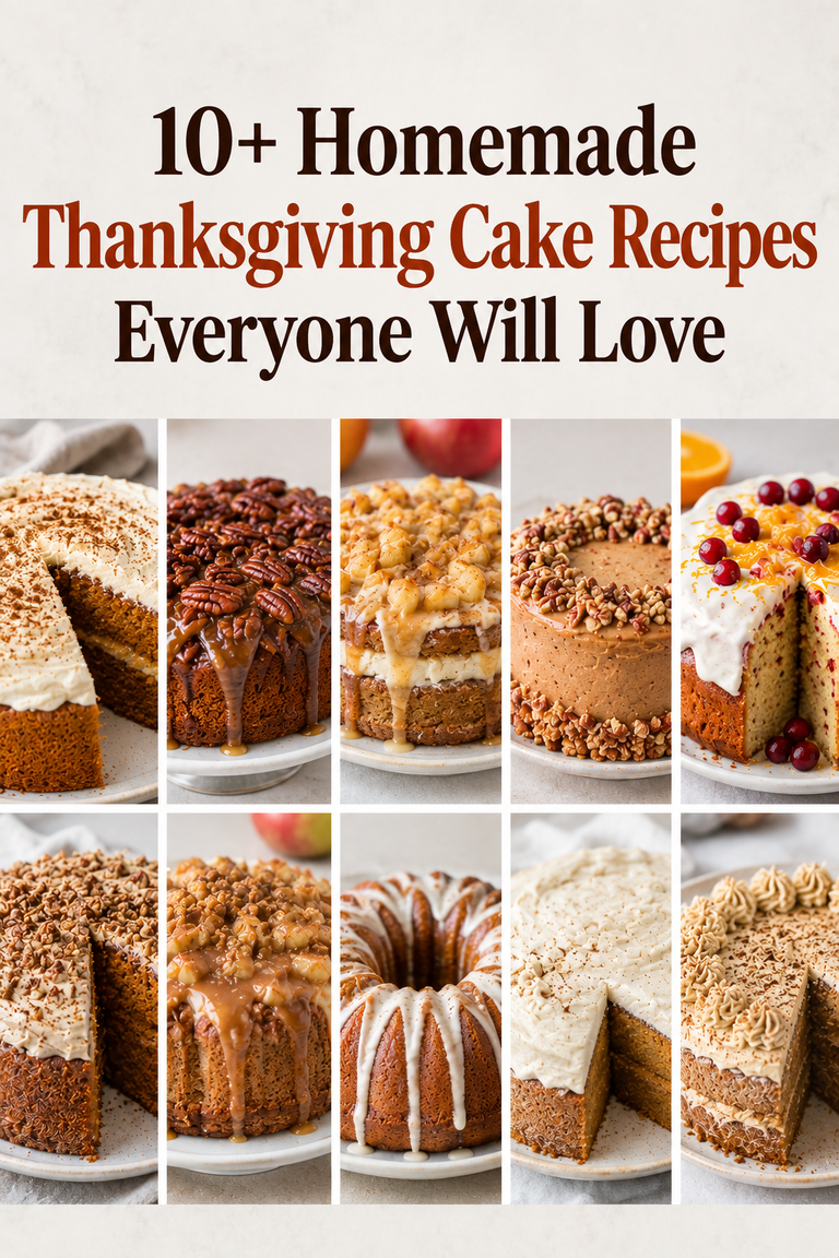 10+ Homemade Thanksgiving Cake Recipes Everyone Will Love