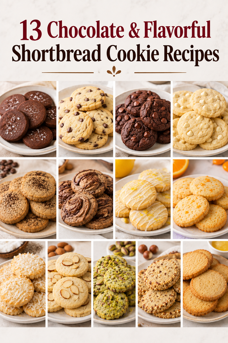 13 Chocolate & Flavorful Shortbread Cookie Recipes