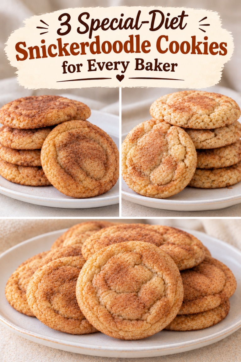 3 Special-Diet Snickerdoodle Cookies for Every Baker