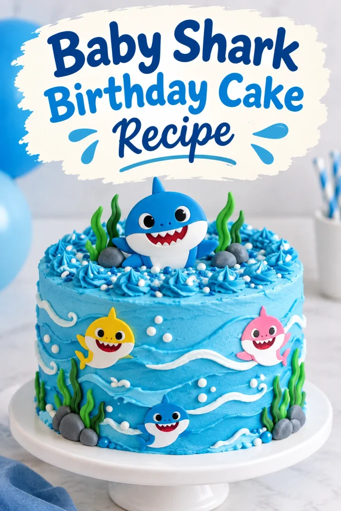 Baby Shark Birthday Cake Recipe