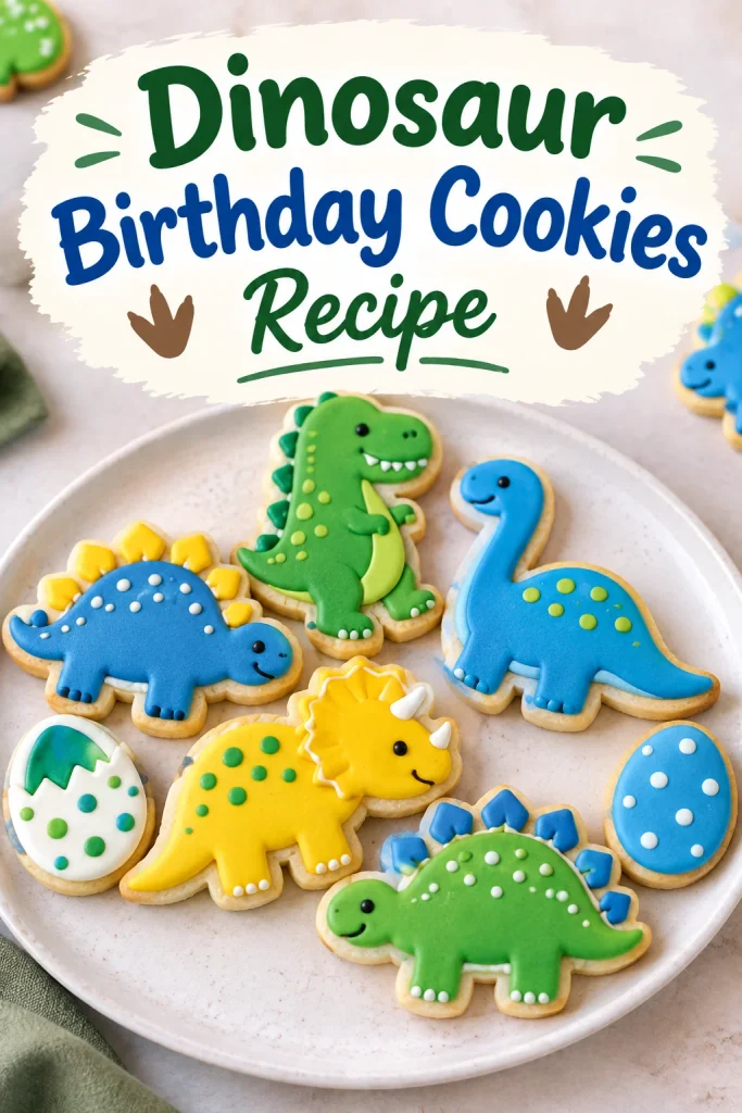 Dinosaur Birthday Cookies Recipe