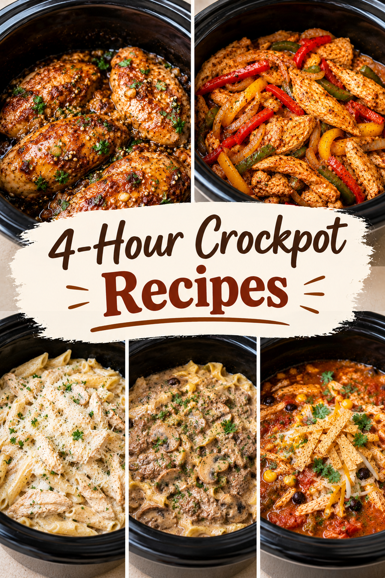 4-Hour Crockpot Recipes