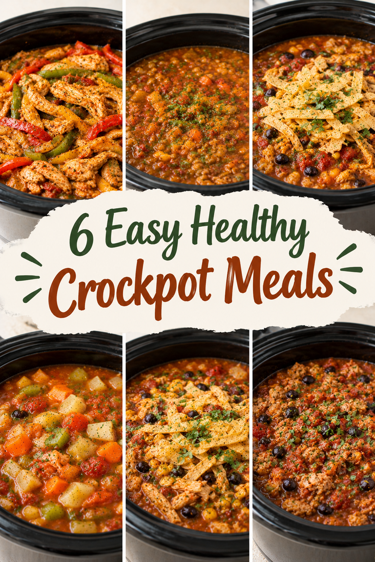 6 Easy Healthy Crockpot Meals