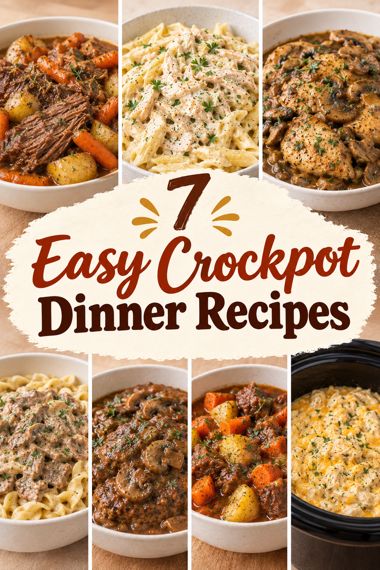 7 Easy Crockpot Dinner Recipes