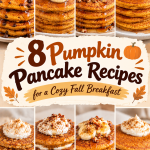 8 Pumpkin Pancake Recipes for a Cozy Fall Breakfast with warm spices, fluffy texture, and easy steps for a delicious homemade morning.
