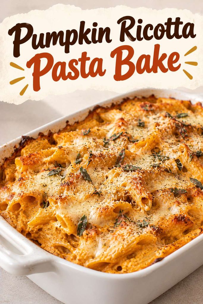 Pumpkin Ricotta Pasta Bake